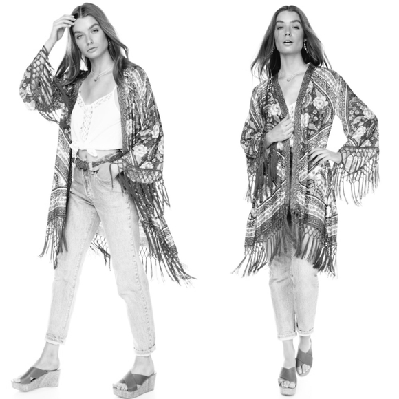 New arnhem azalea kimono robe turquoise XS/S BNWT - Picture 8 of 16